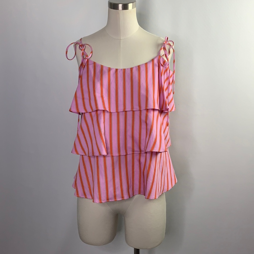 M.D.S. Stripes 4 Tiered Cami Top